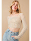 Pearl Embellished Crop Top