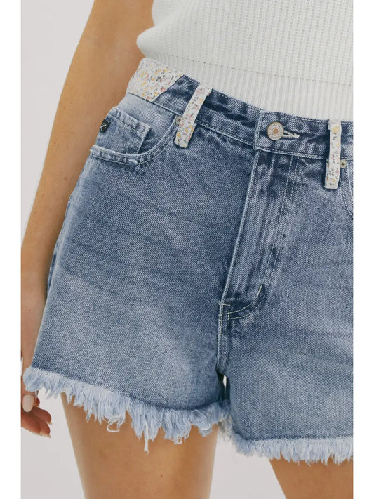 Wildflower Denim Shorts