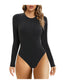 SHAPERX Long Sleeve Bodysuit