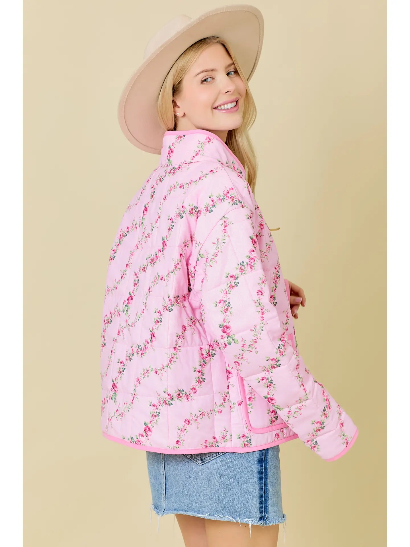 Brittney's Floral Quilted Jacket