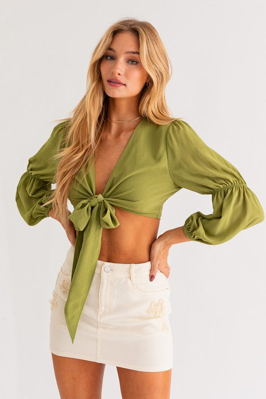 Paloma Tie Front Top
