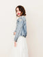 Wifey Pearl Beaded Denim Jacket